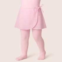 Kit Meia Calça Fina + Saia Infantil de Ballet