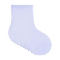 Kit Meia Cano Alto Infantil 3 Pares Branco Tamanho 21-25 em Algodão Macio para 1 a 3 Anos Pimpolho