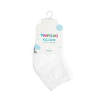 Kit Meia Cano Alto RN 00 a 03 Meses Bebê 3 Pares Branco Algodão Macio Conforto Pimpolho Kit Meia Cano Alto RN 00 a 03 Meses Bebê 3 Pares Branco Algodão Macio Conforto Pimpolho