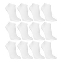 Kit Meia Cano Baixo Cia da Meia 12 Pares Feminina