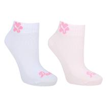 Kit Meia Cano Baixo Infantil Puma C/ 2 Pares Menina