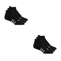 Kit Meia Cano Curto 6 Pares Preto