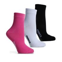 Kit Meia Cano Médio Moleca 3 Pares 33-40 Colorido