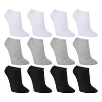 Kit Meia Cia da Meia 12 Pares Masculina