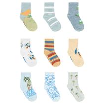 Kit meia colorida c/3 pares tag 31-34 mas pimpolho Kit meia colorida c/3 pares tag 31-34 mas pimpolho