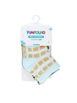 Kit meia colorida - masculino - 3 pares - tamanho rn 00300132 - pimpolho