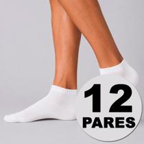 Kit Meia Dallf Cano Curto 12 pares Branca Kit Meia Dallf Cano Curto 12 pares Branca