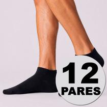 Kit Meia Dallf Invisível 12 pares Preta Kit Meia Dallf Invisível 12 pares Preta
