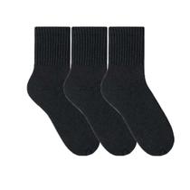 Kit meia esportiva masculina 4090 selene - preto/preto/preto