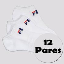 Kit Meia Fila 12 Pares Cano Curto Branco