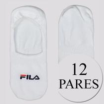 Kit Meia Fila 12 Pares Cano Invisível Branco