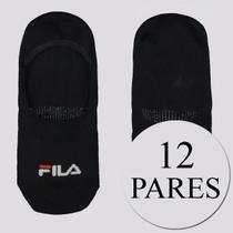 Kit Meia Fila 12 Pares Cano Invisível Preto Kit Meia Fila 12 Pares Cano Invisível Preto
