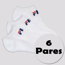 Kit Meia Fila 6 Pares Cano Curto Branco
