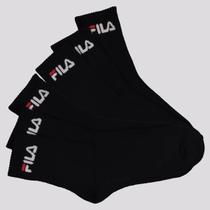 Kit Meia Fila 6 Pares Cano Médio Preto Kit Meia Fila 6 Pares Cano Médio Preto