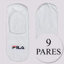 Kit Meia Fila 9 Pares Cano Invisível Branco
