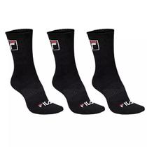 Kit Meia Fila Cano Alto c/ 3 pares Preto 34/38 Kit Meia Fila Cano Alto c/ 3 pares Preto 34/38