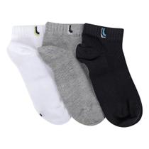 Kit Meia Infantil Lupo Básico Cano Baixo 3 Pares Kit Meia Infantil Lupo Básico Cano Baixo 3 Pares