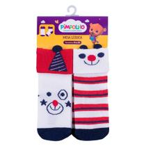 Kit Meia Infantil Pimpolho Ludica Com 2 Pares