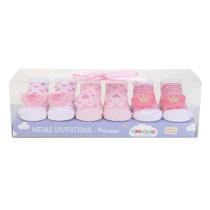 Kit Meia Infantil Pimpolho Recém Nascido 3 Pares