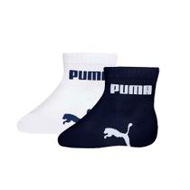 Kit meia infantil puma 2 pares cano baixo algodão original