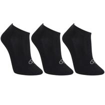 Kit Meia Invisível Olympikus C/ 3 Pares Masculina - Preto
