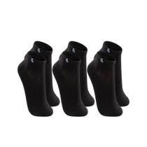 Kit meia lupo cano curto baixo 3 pares algodão reforçado nf
