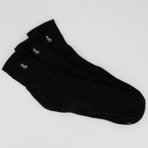 Kit Meia Lupo Cano Médio Freedom 3 Pares Preta Kit Meia Lupo Cano Médio Freedom 3 Pares Preta