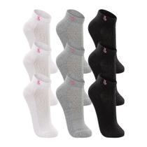 Kit Meia Lupo Feminina Cano Curto c/ 9 Pares