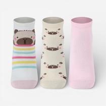 Kit Meia Lupo Infantil Com 3 Pares