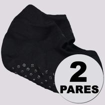 Kit Meia Lupo Performance Sapatilha Pilates 2 Pares Feminina Preta Kit Meia Lupo Performance Sapatilha Pilates 2 Pares Feminina Preta