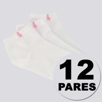 Kit Meia Lupo Socks Cano Curto 12 Pares Feminina