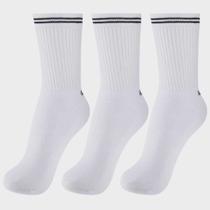 Kit Meia Lupo Sport Básica Cano Longo 3 Pares Branca Kit Meia Lupo Sport Básica Cano Longo 3 Pares Branca