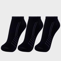 Kit Meia Lupo Sport Roma Cano Curto 3 Pares Preta