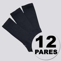 Kit Meia Lupo Sport Walk Cano Longo 12 Pares Preta Kit Meia Lupo Sport Walk Cano Longo 12 Pares Preta