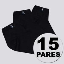 Kit Meia Lupo Walk Cano Curto 15 Pares Preta Kit Meia Lupo Walk Cano Curto 15 Pares Preta