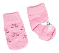 Kit Meia + Luva Rosa Puket - 0 A 4 Meses Kit Meia + Luva Rosa Puket - 0 A 4 Meses