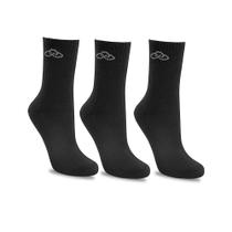 Kit Meia Masculina Adulta Média Olympikus Preta 3 Pares