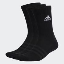 Kit Meia Masculino Cani Longo Adidas 3 Pares Preto Kit Meia Masculino Cani Longo Adidas 3 Pares Preto