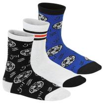 Kit Meia Molekinho Infantil Meninos