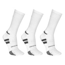 Kit Meia New Balance Cano Alto Com 3 Pares Feminina