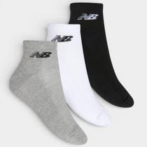 Kit Meia New Balance Cano Curto 3 Pares Masculino