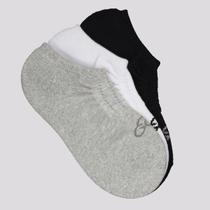 Kit Meia Olympikus Tripack Cano Invisível Branca