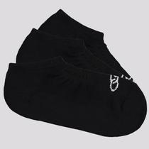 Kit Meia Olympikus Tripack Cano Invisível Preta