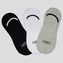 Kit Meia Olympikus Ult Invisível 3 Pares Branca, C Kit Meia Olympikus Ult Invisível 3 Pares Branca, C