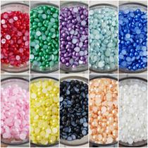 Kit Meia Pérola Colagem 8mm 1250 peças em 10 Cores Kit Meia Pérola Colagem 8mm 1250 peças em 10 Cores