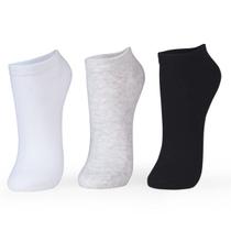 Kit Meia Puket Sapatilha C/3 Peças Kit Meia Puket Sapatilha C/3 Peças