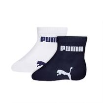 Kit Meia Puma Bebê Cano Baixo 2 Pares 21/24