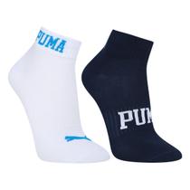Kit Meia Puma Cano Baixo Esportiva C/ 2 Pares Masculina