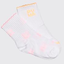 Kit Meia Puma Cano Longo 2 Pares Infantil Branca