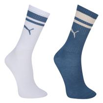 Kit Meia Puma Cano Longo Esportiva 2 Pares Masculina